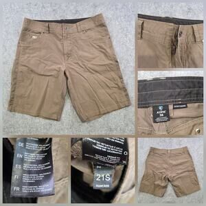 Kuhl Radikl Shorts Mens 36 Brown Khaki Stretch Hiking Outdoor Casual Style 5068